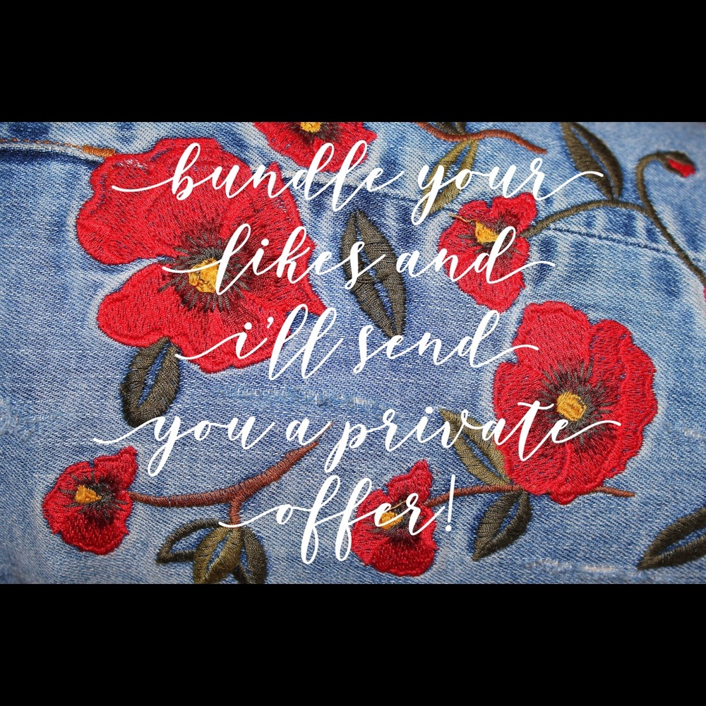 Bundle your likes & I’ll send you a private offer!
